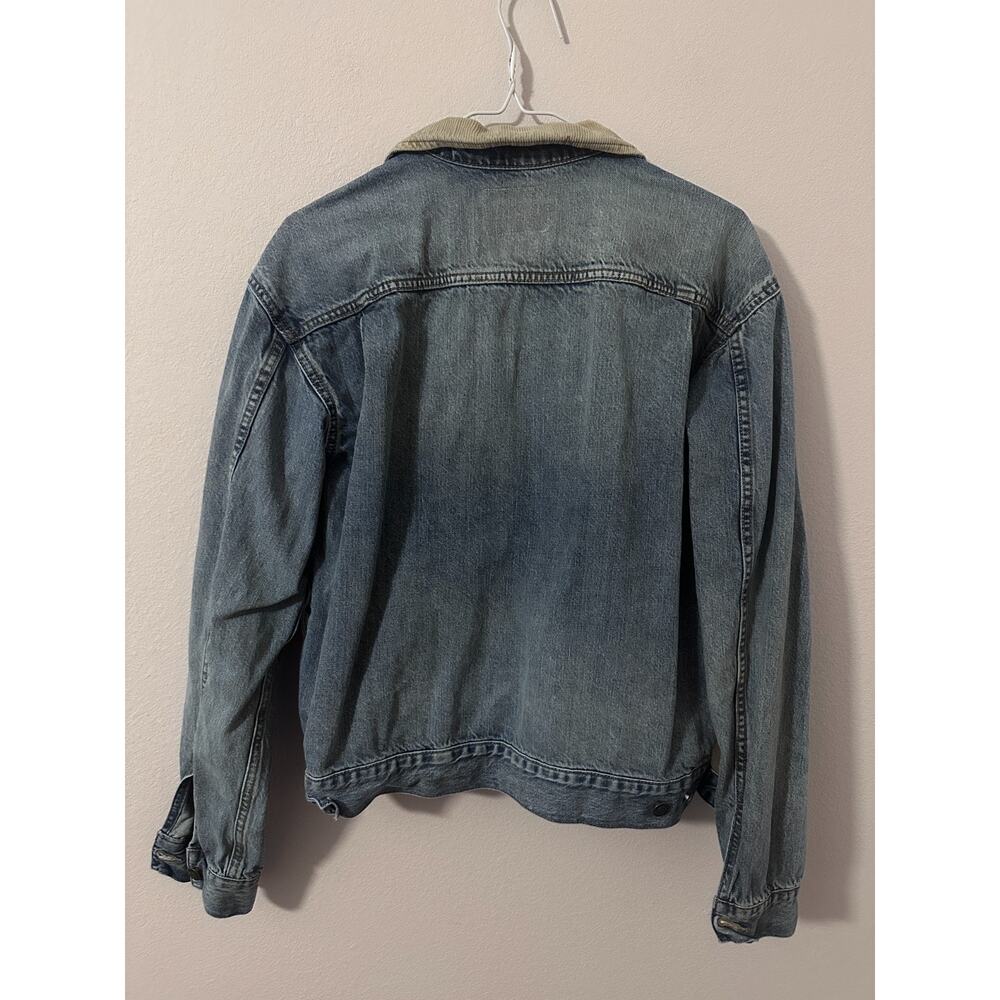 Vintage Old Navy womens size medium denim jean barn chore jacket collared - Picture 5 of 5